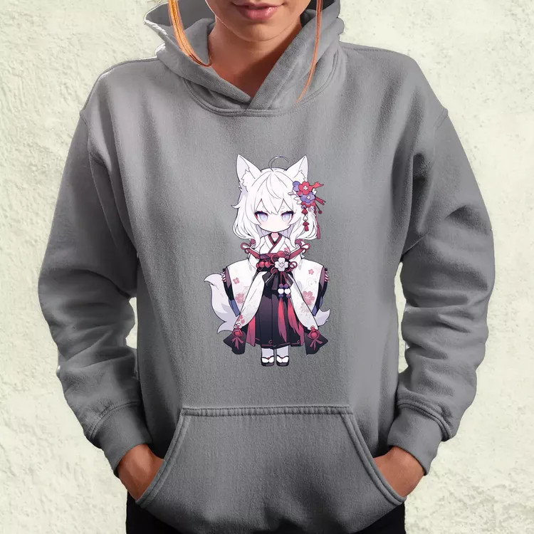 Chibi macskalány v1 női pulóver