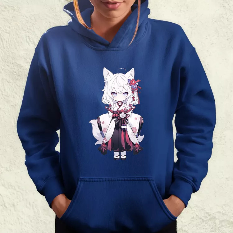 Chibi macskalány v1 női pulóver