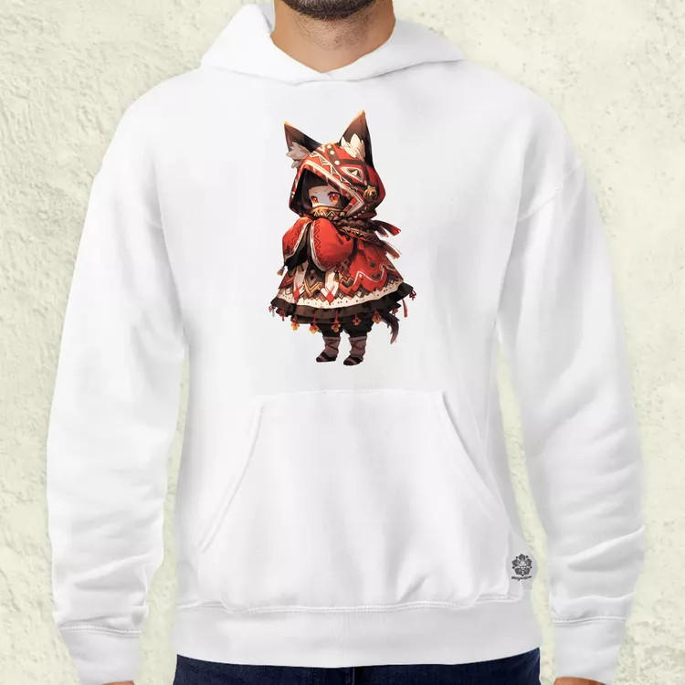 Chibi macskalány v2 férfi pulóver