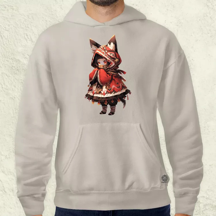 Chibi macskalány v2 férfi pulóver