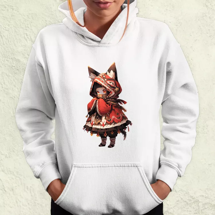 Chibi macskalány v2 női pulóver