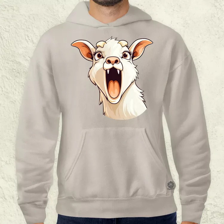 Kawaii kecske kiabál v1 férfi pulóver