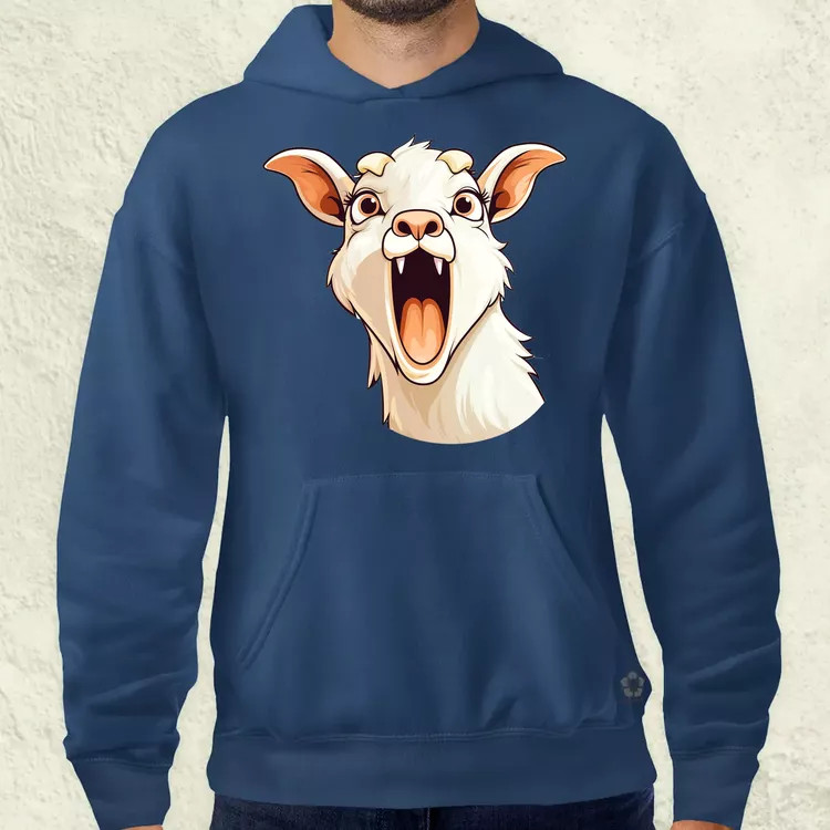 Kawaii kecske kiabál v1 férfi pulóver