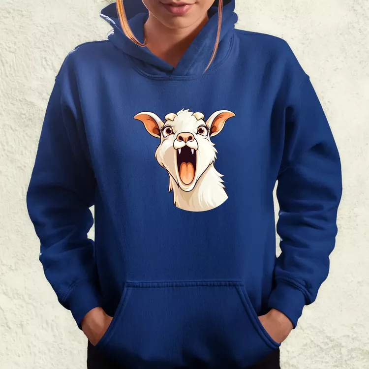Kawaii kecske kiabál v1 női pulóver