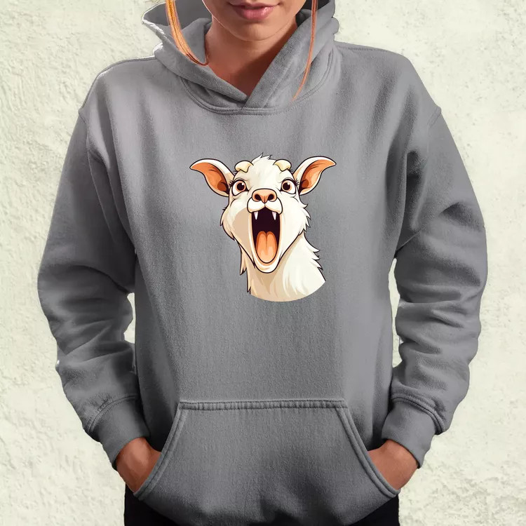 Kawaii kecske kiabál v1 női pulóver