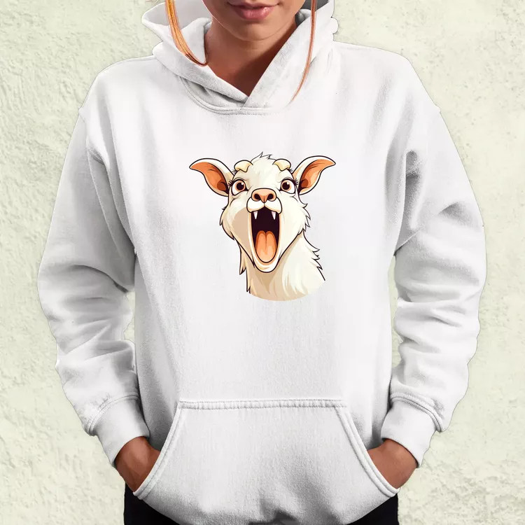 Kawaii kecske kiabál v1 női pulóver