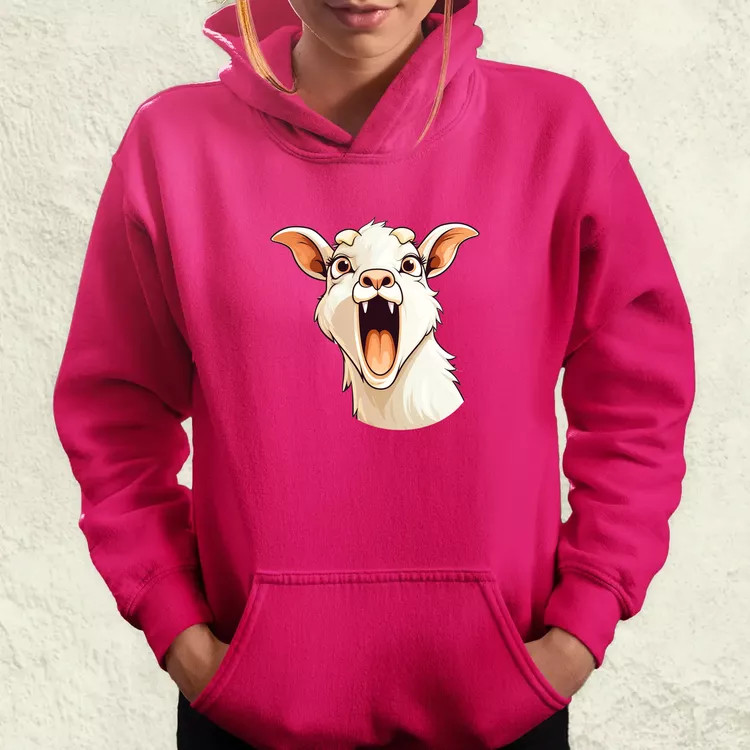 Kawaii kecske kiabál v1 női pulóver
