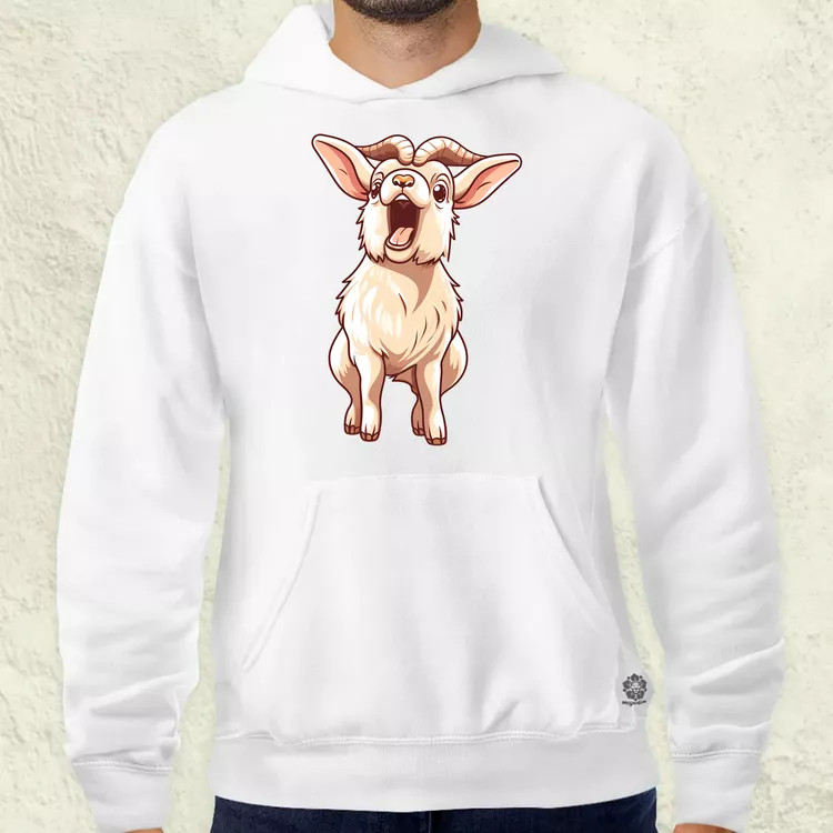 Kawaii kecske kiabál v2 férfi pulóver