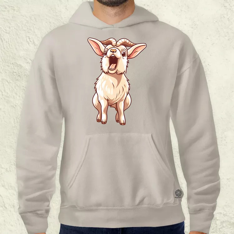 Kawaii kecske kiabál v2 férfi pulóver