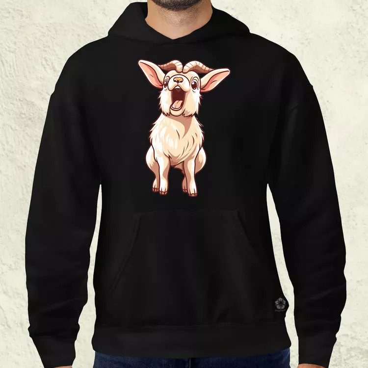 Kawaii kecske kiabál v2 férfi pulóver