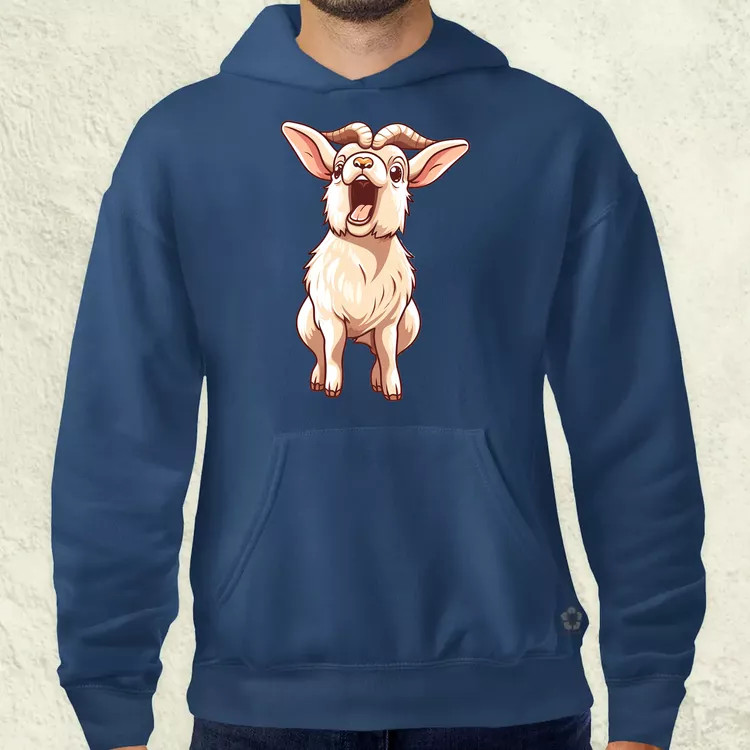 Kawaii kecske kiabál v2 férfi pulóver