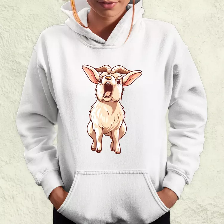 Kawaii kecske kiabál v2 női pulóver