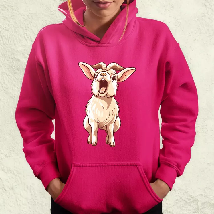Kawaii kecske kiabál v2 női pulóver