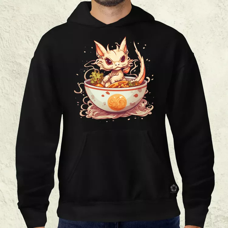 Kawaii ramen sárkány v1 férfi pulóver