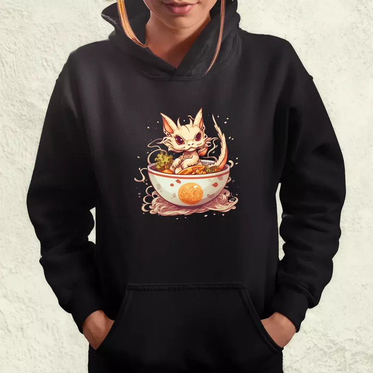 Kawaii ramen sárkány v1 női pulóver