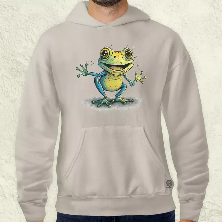 Kék béka v2 férfi pulóver