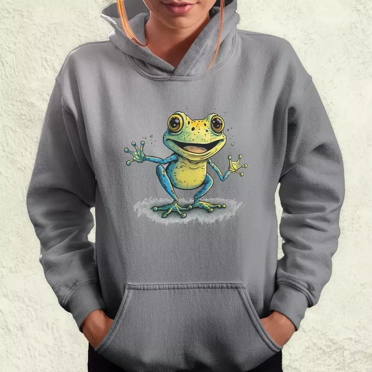 Kék béka v2 női pulóver