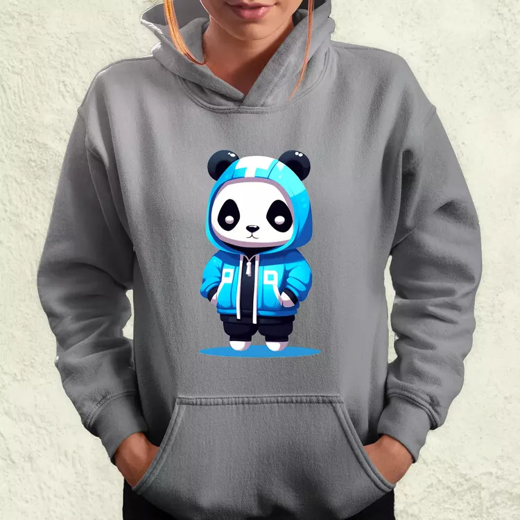 Kék panda srác v2 női pulóver