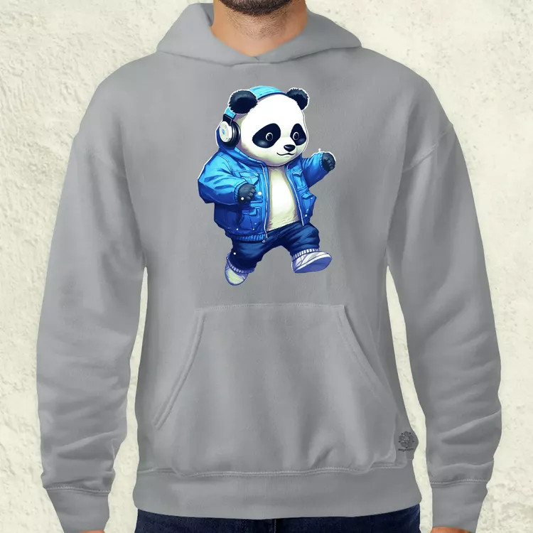 Kék panda srác v3 férfi pulóver