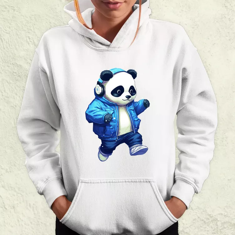 Kék panda srác v3 női pulóver