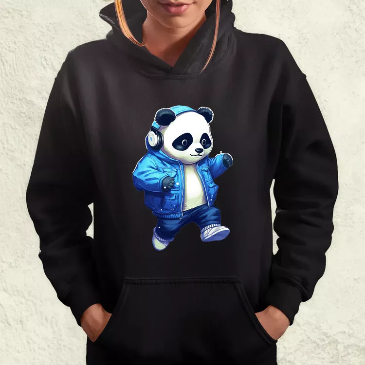 Kék panda srác v3 női pulóver