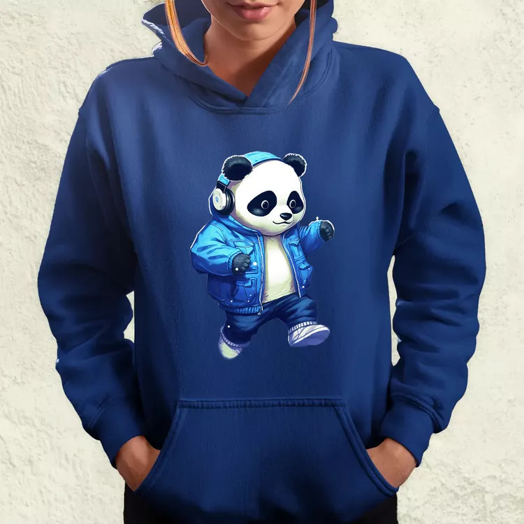 Kék panda srác v3 női pulóver
