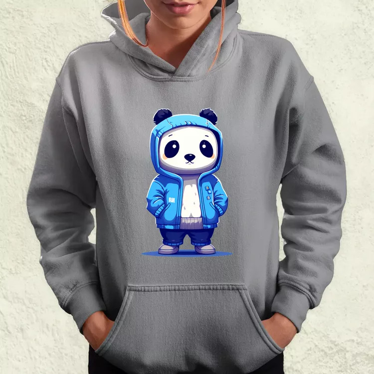 Kék panda srác v4 női pulóver