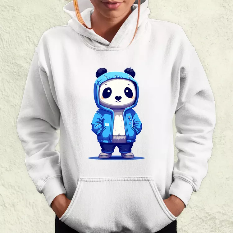Kék panda srác v4 női pulóver