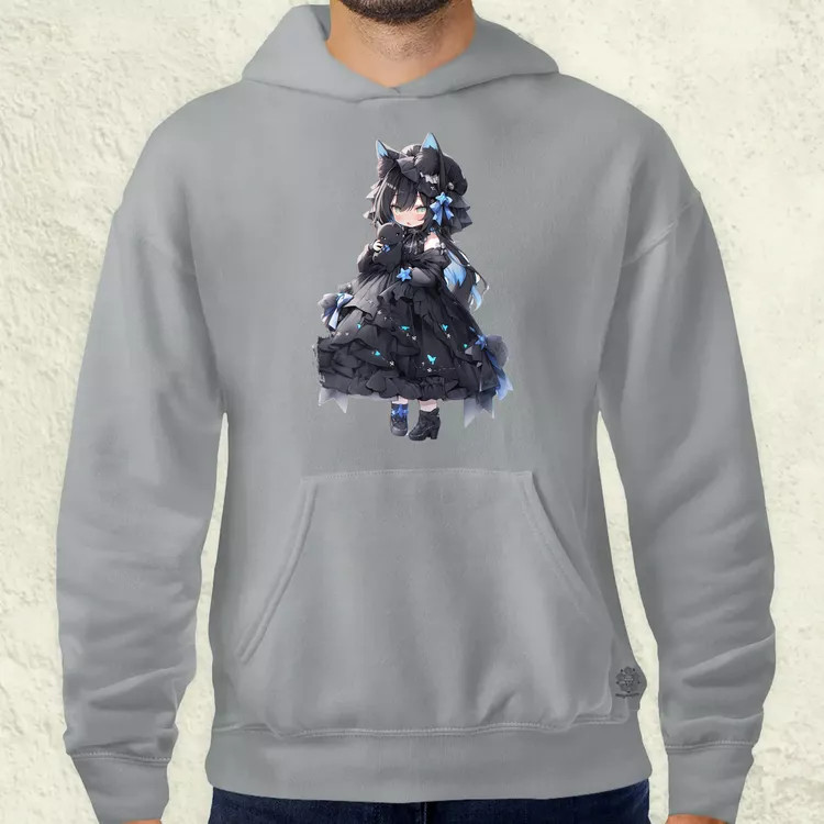 Chibi macskalány v5 férfi pulóver