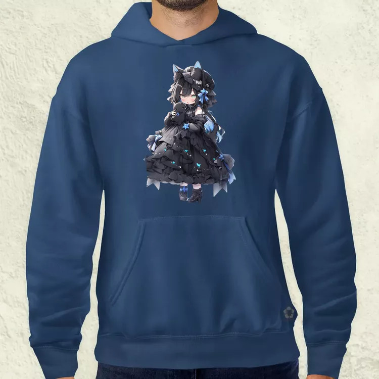 Chibi macskalány v5 férfi pulóver