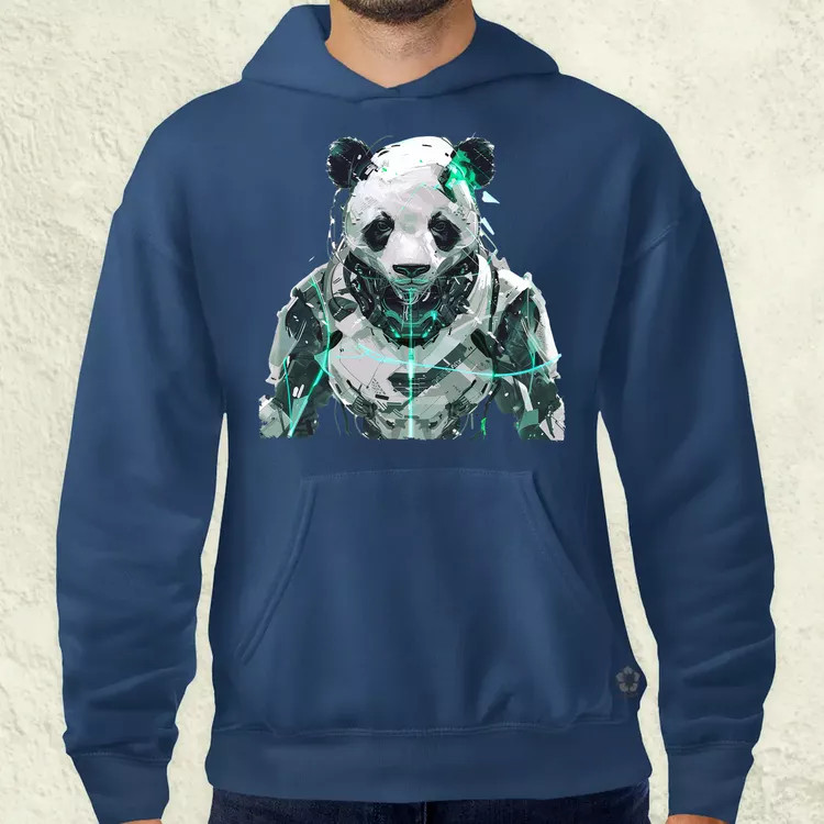 Kiborg panda v1 férfi pulóver