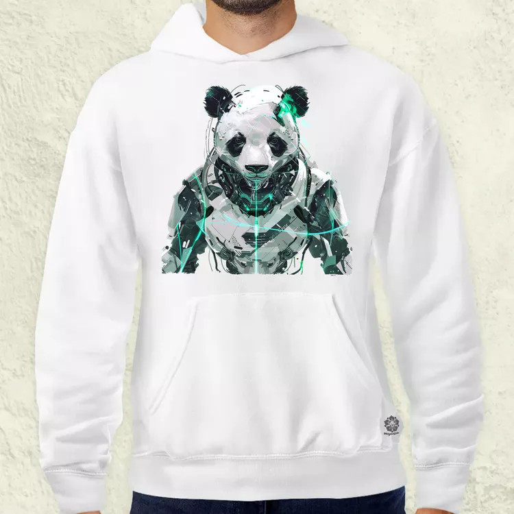 Kiborg panda v1 férfi pulóver