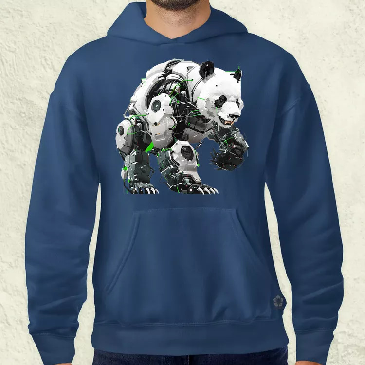 Kiborg panda v10 férfi pulóver