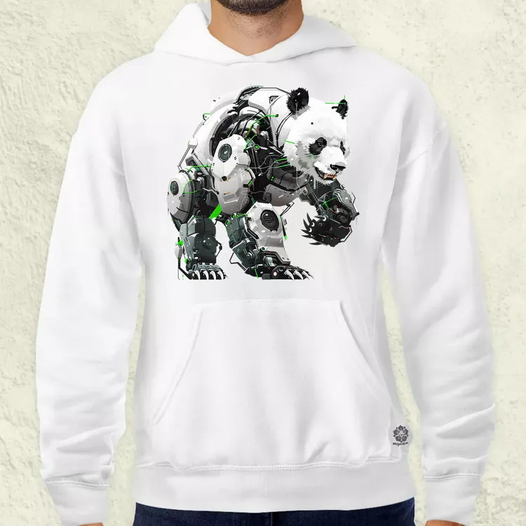 Kiborg panda v10 férfi pulóver