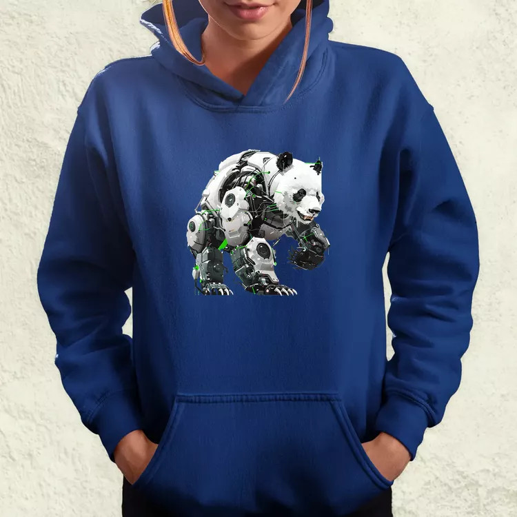 Kiborg panda v10 női pulóver