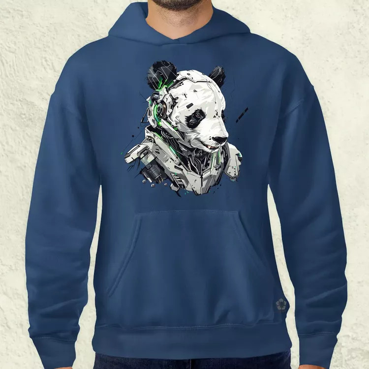 Kiborg panda v2 férfi pulóver