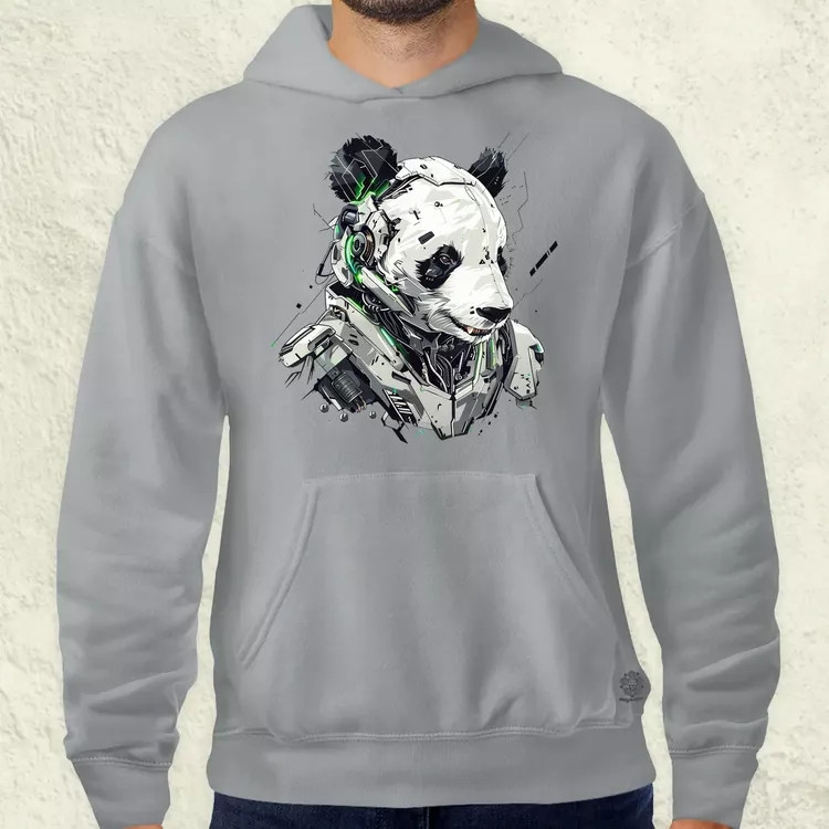Kiborg panda v2 férfi pulóver