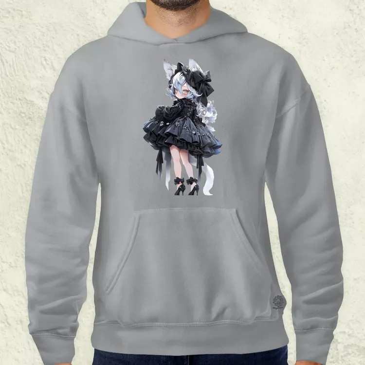 Chibi macskalány v7 férfi pulóver