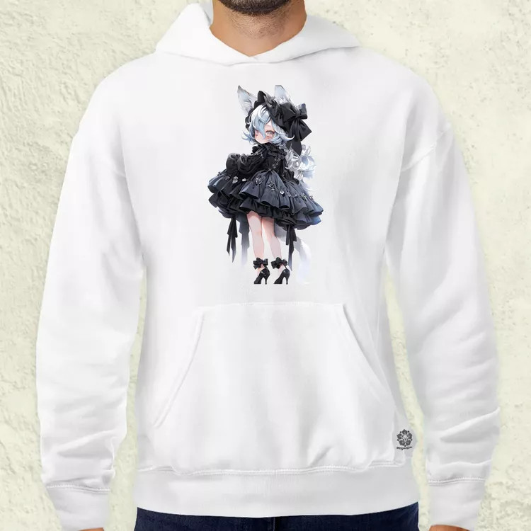 Chibi macskalány v7 férfi pulóver