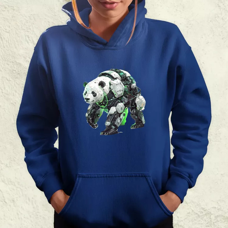 Kiborg panda v7 női pulóver