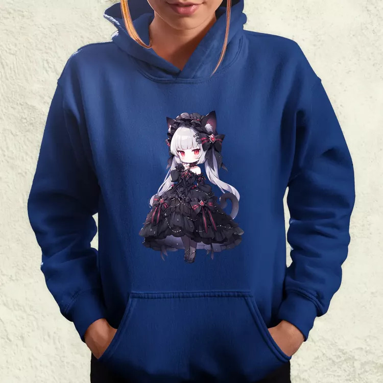 Chibi macskalány v8 női pulóver