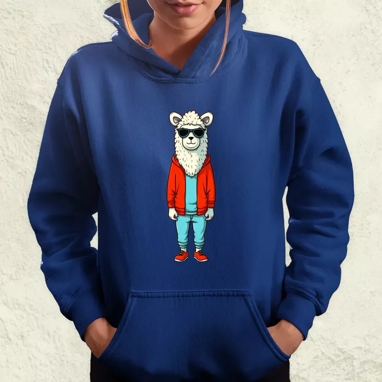 Laza láma srác v1 női pulóver