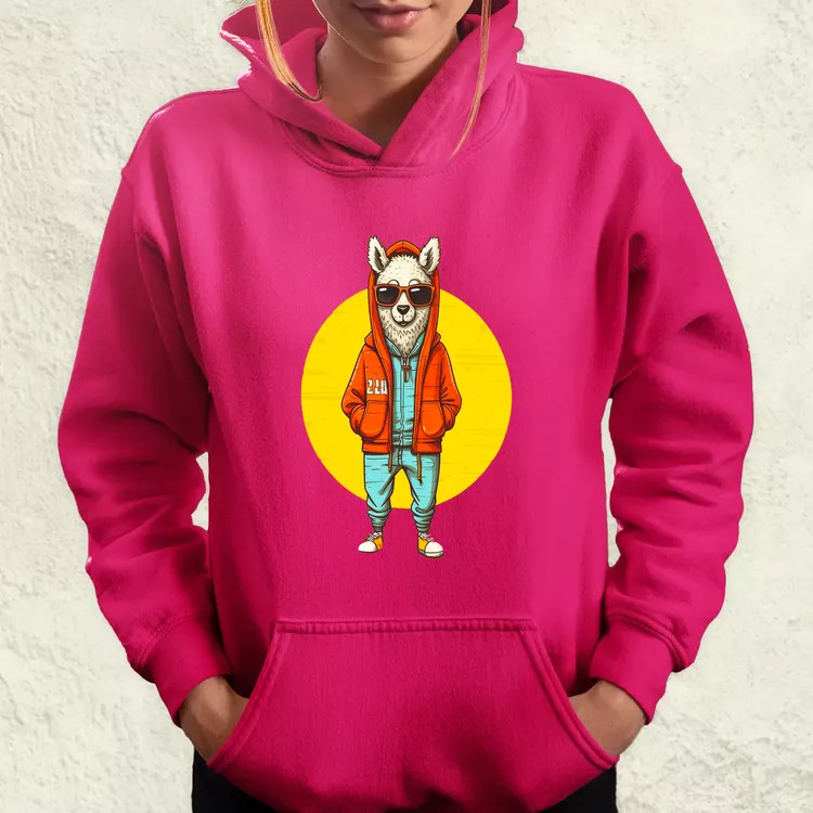 Laza láma srác v4 női pulóver