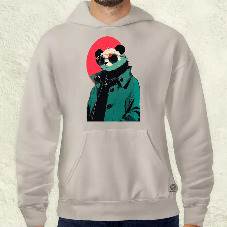 Laza napszemcsis panda v1 férfi pulóver