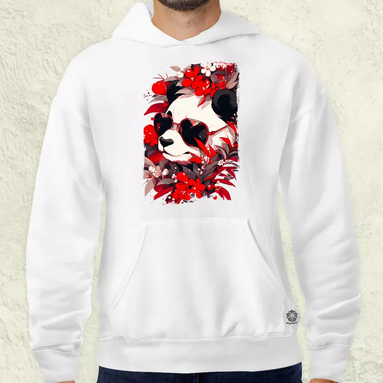 Laza napszemcsis panda v4 férfi pulóver