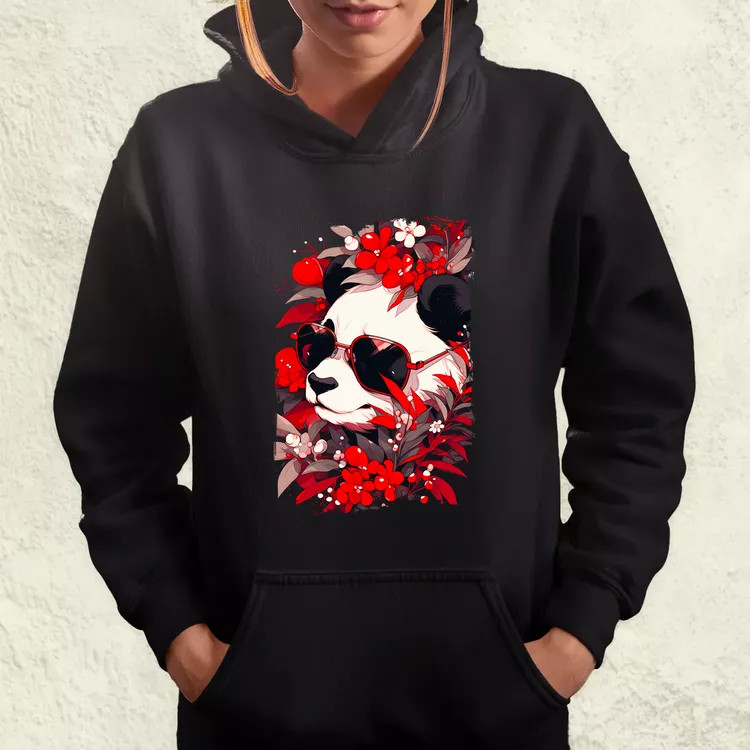 Laza napszemcsis panda v4 női pulóver