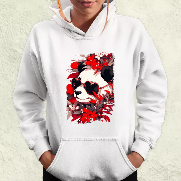 Laza napszemcsis panda v4 női pulóver