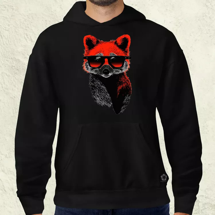 Laza vörös panda v3 férfi pulóver