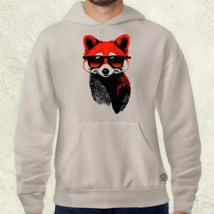 Laza vörös panda v3 férfi pulóver