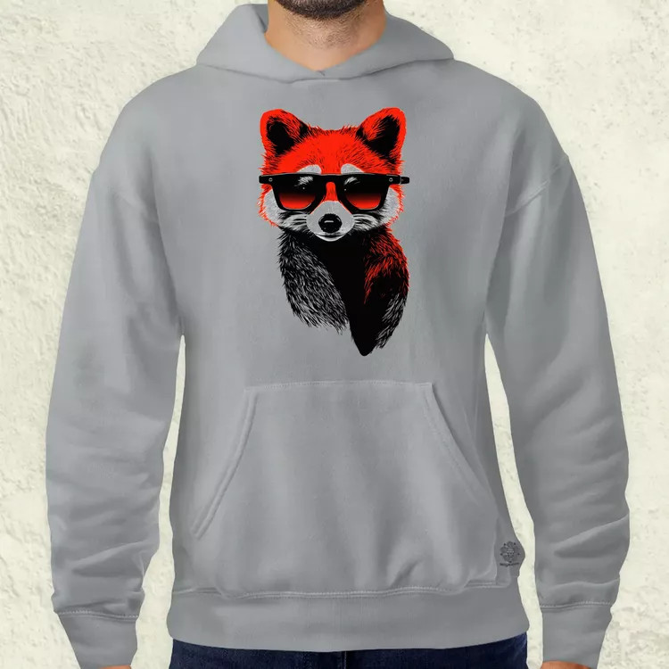 Laza vörös panda v3 férfi pulóver
